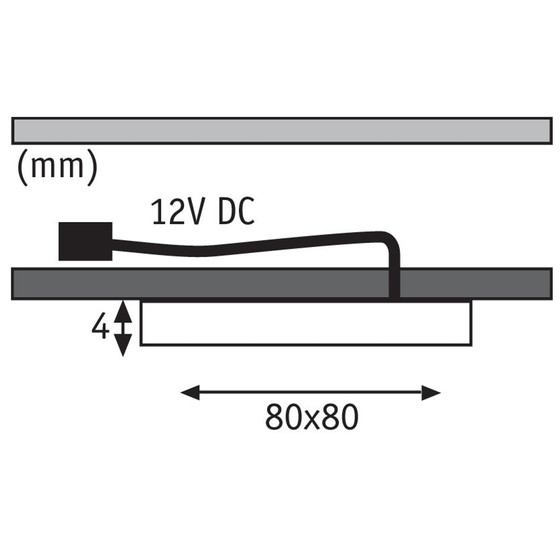 Paulmann 935.61 LED Leaf Möbelaufbauleuchten Set 3x4,7W...