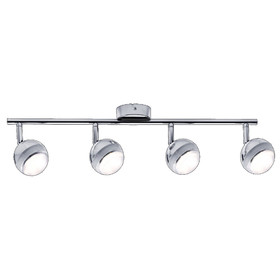 Paulmann 603.62 Scoop Balken Strahler LED 4x4,6 W Chrom 3000K inkl. Leuchtmittel