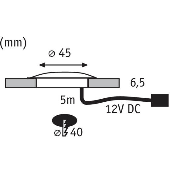 Paulmann 938.29 Special Line Allround Einbauleuchte LED 1x0,7W Satiniert IP67