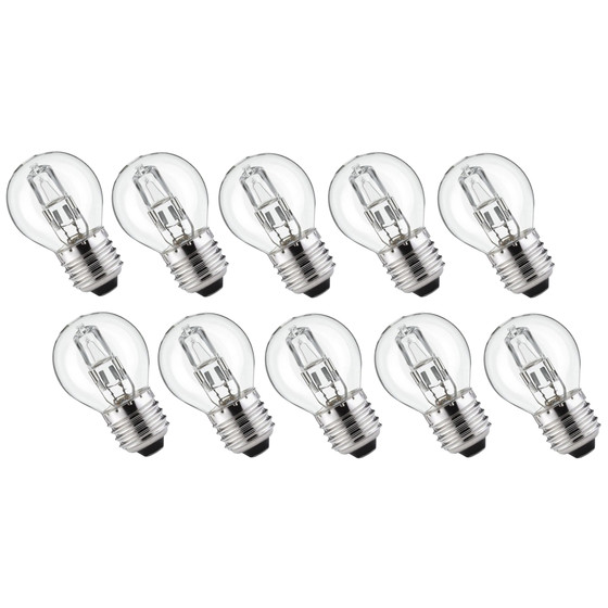 10er Set Luminizer 3060 Classic Halogen G45 E27 42W=55W...