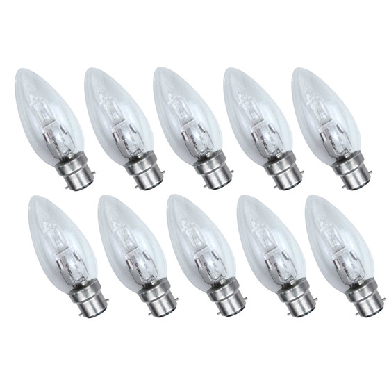 10er Set Luminizer 3120 Candle Kerze Halogen B22 42W=55W dimmbar warmweiss