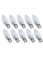 10er Set Luminizer 3120 Candle Kerze Halogen B22 42W=55W dimmbar warmweiss