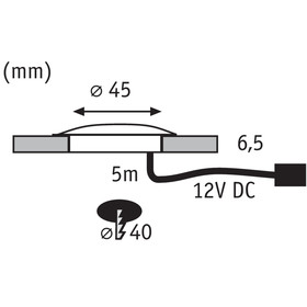 Paulmann 938.27 Special Line Allround Einbauleuchte LED 1x0,7W Transparent IP67