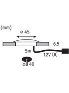 Paulmann 938.27 Special Line Allround Einbauleuchte LED 1x0,7W Transparent IP67