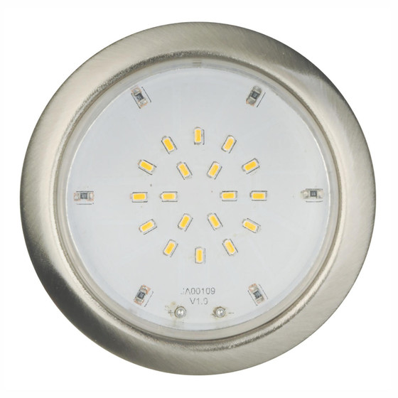 Light Topps LT14437 3er Set LED Einbaustrahler Einbauleuchte 3x2,2W Nickel IP44