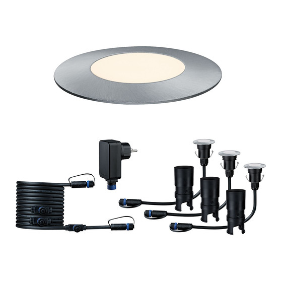 Paulmann 936.97 Plug&Shine Basisset Floor Mini IP65 warmweiss dimmbar