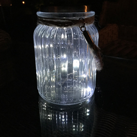 EGLO 48567 Solarleuchte LED Solarglas fr den Auenbereich inkl LED-Lichterkette