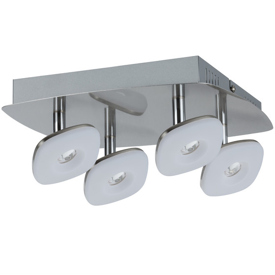 Paulmann 666.53 Squarelense LED Deckenlampe Spot 4x3,2W...