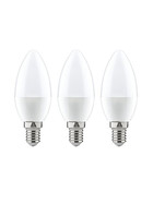 Paulmann 284.26 3er Set LED Kerze 4 Watt E14 230V Warmweiß Opal