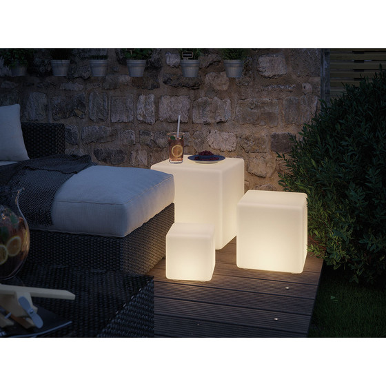 Paulmann 941.80 Plug&Shine Lichtobjekt Wrfel 20 cm warmweiss IP67 24V