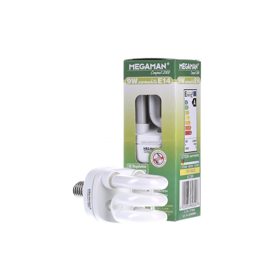3er Set Megaman MM80840 Energiesparlampe Rhre Warmwei 9W E14 Warmweiss 230V