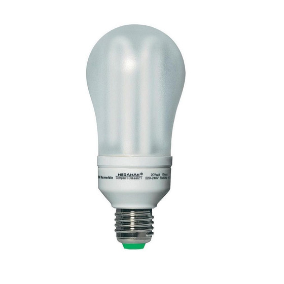 Megaman MM80813 Energiesparlampe AGL Birne E27 Warmwei 20W Leuchtmittel 230V