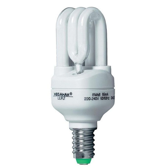 Megaman MM80808 Energiesparlampe Liliput Röhre Birne 8W=40W E14 Warmweiß 230V