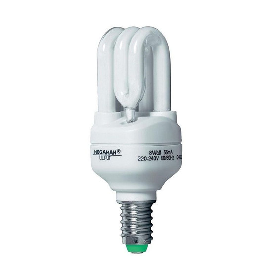 Megaman MM80808 Energiesparlampe Liliput Rhre Birne 8W=40W E14 Warmwei 230V