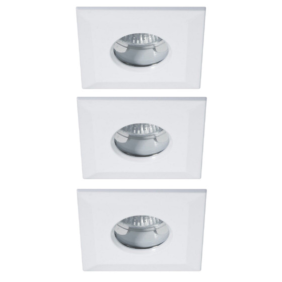 Paulmann 937.29 Premium Quadro Einbauleuchten Set inkl 3x35W GU5,3 Wei IP65