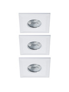 Paulmann 937.29 Premium Quadro Einbauleuchten Set inkl 3x35W GU5,3 Weiß IP65