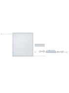 Paulmann 708.11 LED Panel Lumix Diffuse Wandleuchte 11,5W Weiß Warmweiß Basisset inkl. Leuchtmittel