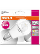 Osram LED Star Classic Kolben A40 E27 5W = 40W Glühbirne Warmweiß 2700K A+