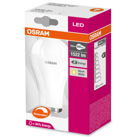 Osram LED Superstar AGL Classic dimmbar E27 13W = 100W Glühbirne warmweiß 2700K