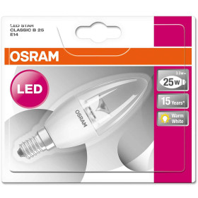 Osram LED Star Classic Kerze Candle E14 3,5W = 25W klar Kronleuchter Warmweiß