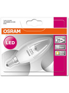 Osram LED Star Classic Kerze Candle E14 3,5W = 25W klar Kronleuchter Warmweiß