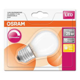 Osram LED Superstar Filament Tropfen dimmbar matt 2,5W = 25W Glühbirne warmweiß