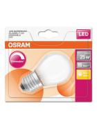 Osram LED Superstar Filament Tropfen dimmbar matt 2,5W = 25W Glühbirne warmweiß