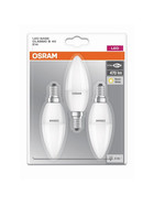 3er Set Osram LED Classic Kerze matt E14 5,7W = 40W Glühbirne Warmweiß 470Lm