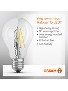 Osram LED Superstar Classic A40 matt dimmbar Filament E27 4W=40W Glühbirne 2700K