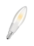 Osram LED Superstar Kerze dimmbar Filament matt E14 4,5W = 40W warmweiß 470Lm