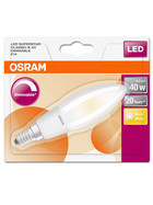 Osram LED Superstar Kerze dimmbar Filament matt E14 4,5W = 40W warmweiß 470Lm