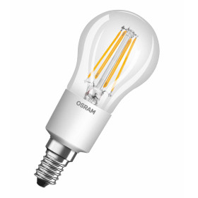 Osram LED Superstar Retrofit Classic P40 dimmbar Tropfen E14 4,5W = 40W Warmweiß