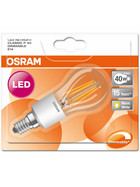 Osram LED Superstar Retrofit Classic P40 dimmbar Tropfen E14 4,5W = 40W Warmweiß