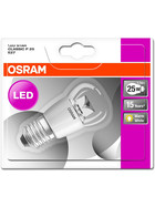 Osram LED Star Classic P25 Tropfen Lampe E27 3,3W = 25W Glühbirne Warmweiß 250Lm