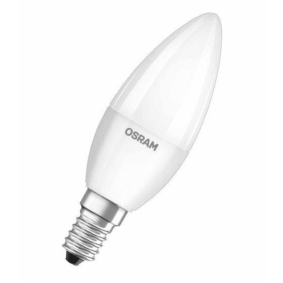 Osram LED Star Classic B40 Kerzen Lampe Matt E14 5,7W = 40W Glühbirne Warmweiß