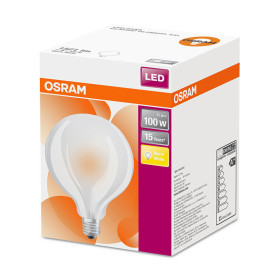 Osram LED Star Classic Globe95 matt E27 11W = 100W Glühbirne Warmweiß 2700K