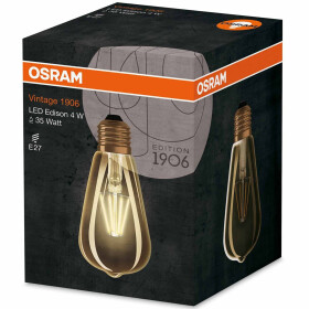 Osram LED AGL Edison Vintage 1906 Dimmbar E27 6,5W = 51W Glühbirne Warmweiß 2400K