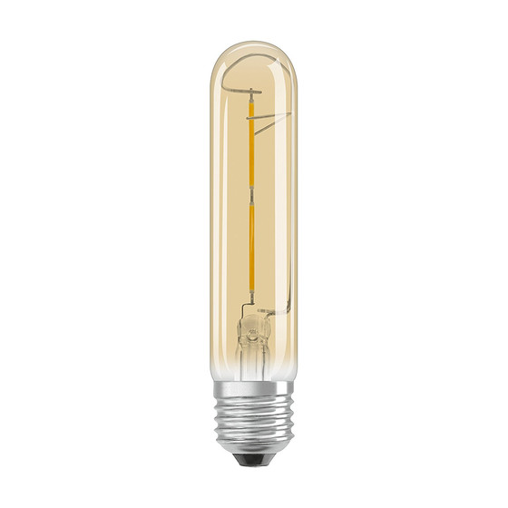 Osram LED Tubular Vintage 1906 Filament E27 4W = 35W Röhrenlampe Warmweiß 2400K