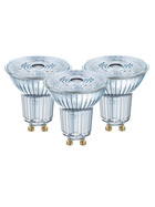 3er Set Osram LED Base PAR16 Reflektor Lampe GU10 4,3W=50W Spot Warmweiß 2700K