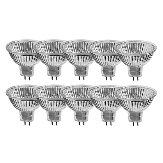 10er Set Mller Licht 12290 Halogen-Reflektor Lampe 50W GU5,3 MR16 warmweiss