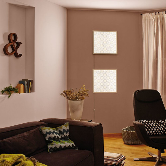 LED Panel Lumix Pattern Wandleuchte 11,5W Weiß Warmweiß Basisset inkl. Leuchtmittel