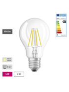 Osram LED Retrofit Glühbirne Filament E27 7W = 60W Glühlampe warmweiß 2700K