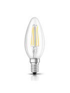 Osram LED Retrofit Kerze Filament Classic BA40 E14 4W = 40W Warmweiß 2700K