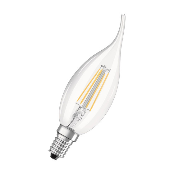 Osram LED Retrofit Kerze Filament Classic BA40 E14 4W = 40W Warmwei 2700K