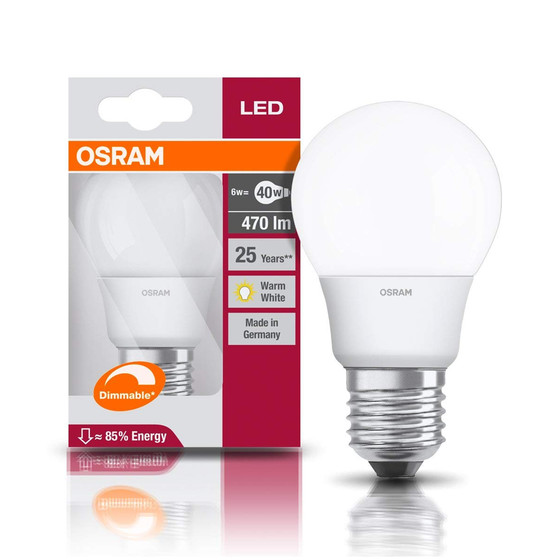 Osram LED Superstar AGL dimmbar matt E27 6W = 40W...