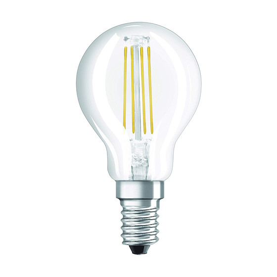 Osram LED Retrofit Filament Classic P40 E14 4W = 40W Glühbirne Warmweiß 2700K
