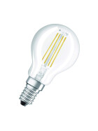 Osram LED Retrofit Filament Classic P40 E14 4W = 40W Glühbirne Warmweiß 2700K