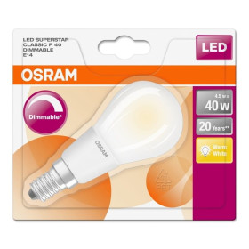 Osram LED Superstar P40 Tropfen dimm Retrofit Filament matt E14 4,5W = 40W 2700K