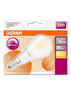 Osram LED Superstar P40 Tropfen dimm Retrofit Filament matt E14 4,5W = 40W 2700K
