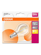 Osram LED Retrofit Glühbirne Filament E14 2,8W = 25W Glühlampe warmweiß 2700K